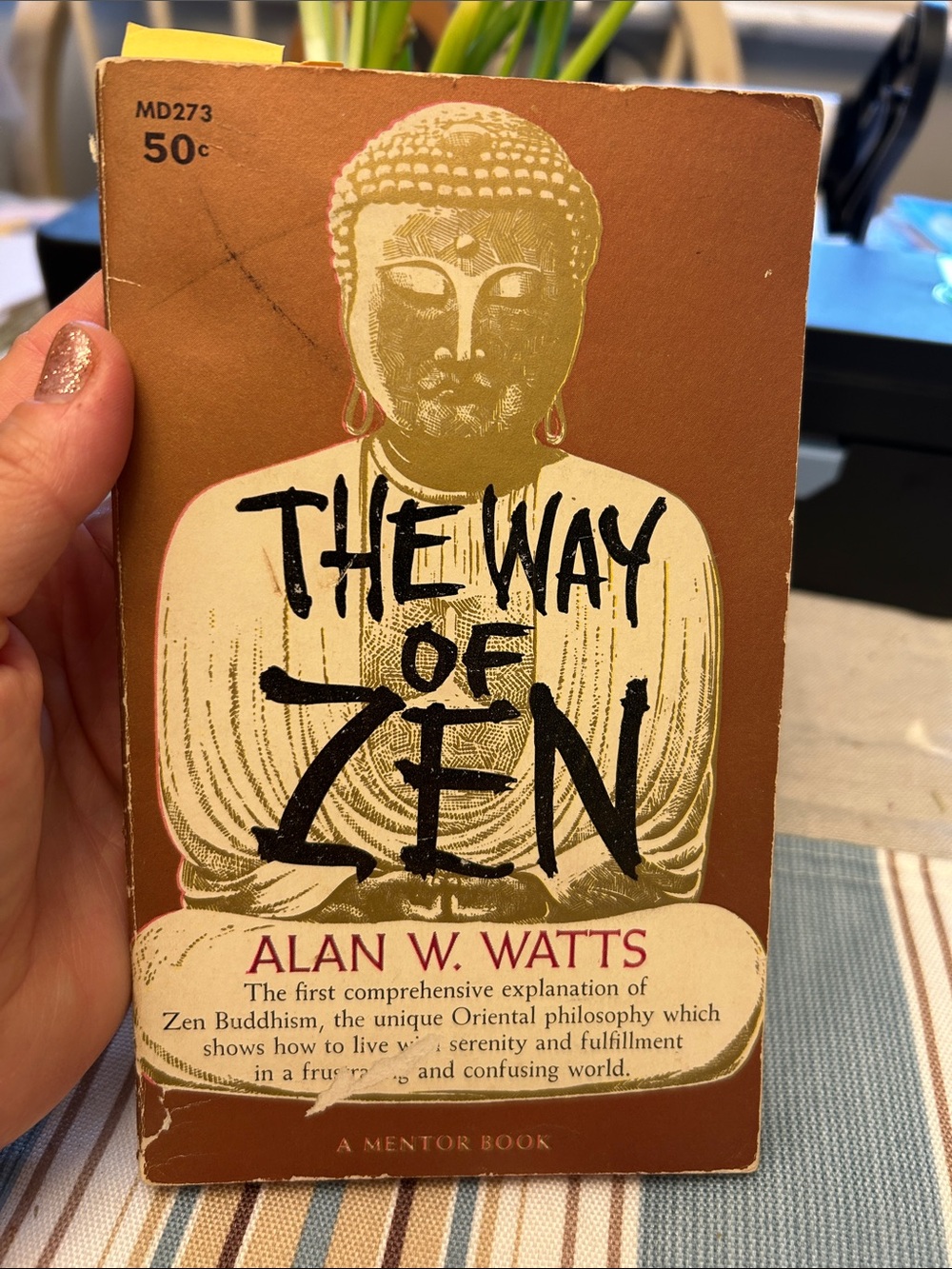 The Way of Zen by Alan W. Watts — Brown and Cream Vintage Paperback